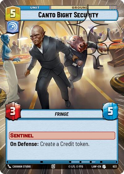 Canto Bight Security (Hyperspace Foil) - Foil (A Lawless Time)(LAW-623/901)(U)