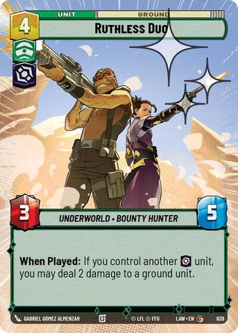 Ruthless Duo (Hyperspace Foil) - Foil (A Lawless Time)(LAW-639/901)(C)