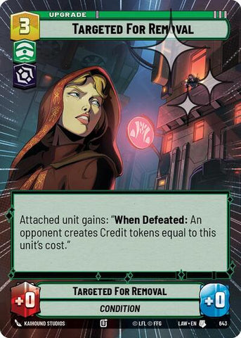 Targeted for Removal (Hyperspace Foil) - Foil (A Lawless Time)(LAW-643/901)(U)