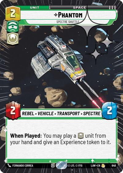 Phantom, Spectre Shuttle (Hyperspace Foil) - Foil (A Lawless Time)(LAW-646/901)(R)