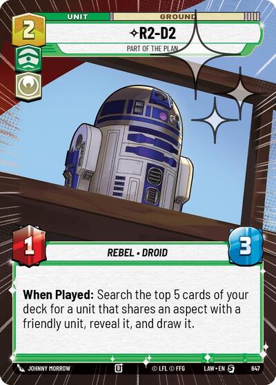 R2-D2, Part of the Plan (Hyperspace Foil) - Foil (A Lawless Time)(LAW-647/901)(S)