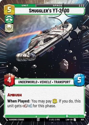 Smuggler's YT-2400 (Hyperspace Foil) - Foil (A Lawless Time)(LAW-650/901)(U)