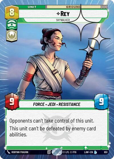 Rey, Skywalker (Hyperspace Foil) - Foil (A Lawless Time)(LAW-651/901)(L)