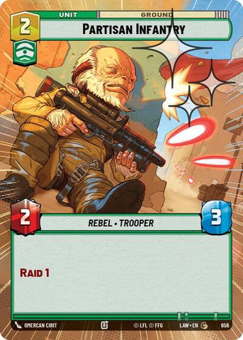 Partisan Infantry (Hyperspace Foil) - Foil (A Lawless Time)(LAW-656/901)(C)