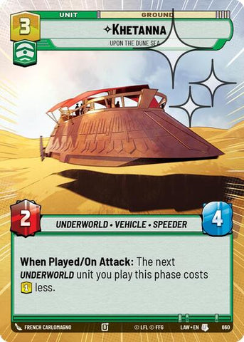 Khetanna, Upon the Dune Sea (Hyperspace Foil) - Foil (A Lawless Time)(LAW-660/901)(U)