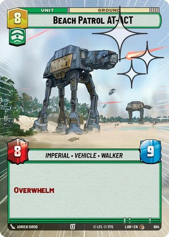 Beach Patrol AT-ACT (Hyperspace Foil) - Foil (A Lawless Time)(LAW-664/901)(C)
