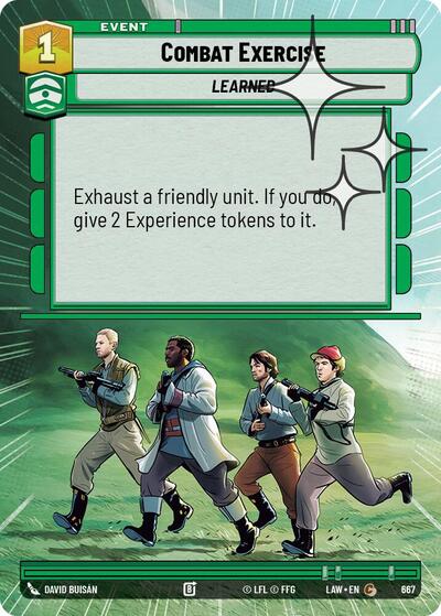 Combat Exercise (Hyperspace Foil) - Foil (A Lawless Time)(LAW-667/901)(C)