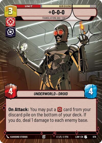 0-0-0, Translation and Torture (Hyperspace Foil) - Foil (A Lawless Time)(LAW-676/901)(U)