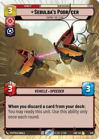 Sebulba's Podracer, Taking the Lead (Hyperspace Foil) - Foil (A Lawless Time)(LAW-678/901)(R)
