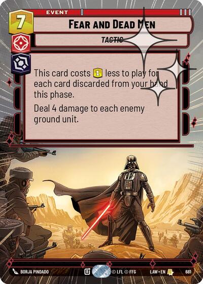 Fear and Dead Men (Hyperspace Foil) - Foil (A Lawless Time)(LAW-681/901)(R)