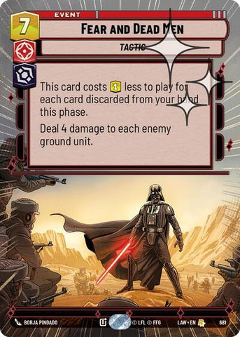Fear and Dead Men (Hyperspace Foil) - Foil (A Lawless Time)(LAW-681/901)(R)
