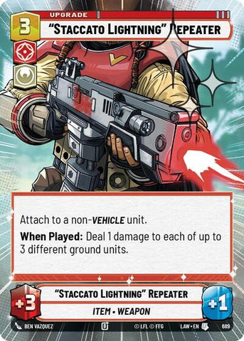 "Staccato Lightning" Repeater (Hyperspace Foil) - Foil (A Lawless Time)(LAW-689/901)(U)