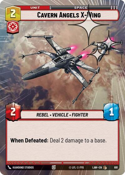 Cavern Angels X-Wing (Hyperspace Foil) - Foil (A Lawless Time)(LAW-691/901)(C)