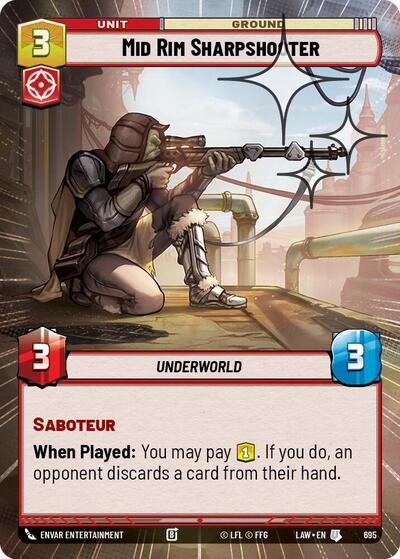 Mid Rim Sharpshooter (Hyperspace Foil) - Foil (A Lawless Time)(LAW-695/901)(U)