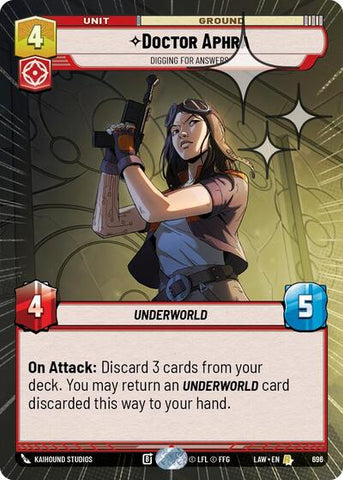Doctor Aphra, Digging for Answers (Hyperspace Foil) - Foil (A Lawless Time)(LAW-696/901)(R)