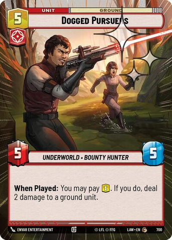 Dogged Pursuers (Hyperspace Foil) - Foil (A Lawless Time)(LAW-700/901)(C)
