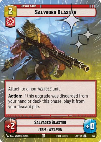 Salvaged Blaster (Hyperspace Foil) - Foil (A Lawless Time)(LAW-702/901)(U)