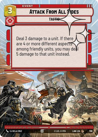 Attack From All Sides (Hyperspace Foil) - Foil (A Lawless Time)(LAW-709/901)(C)