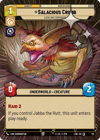 Salacious Crumb, Cackling Companion (Hyperspace Foil) - Foil (A Lawless Time)(LAW-712/901)(S)