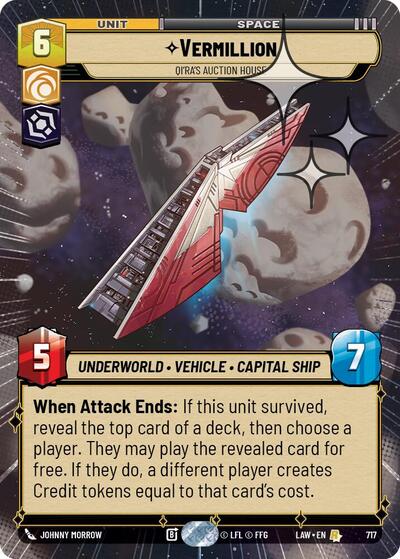 Vermillion, Qi'Ra's Auction House (Hyperspace Foil) - Foil (A Lawless Time)(LAW-717/901)(R)