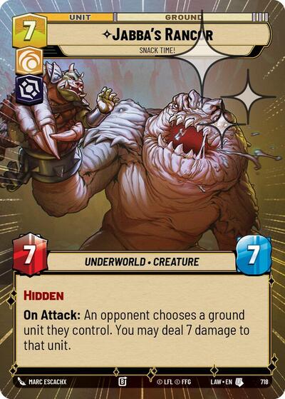 Jabba's Rancor, Snack Time! (Hyperspace Foil) - Foil (A Lawless Time)(LAW-718/901)(U)