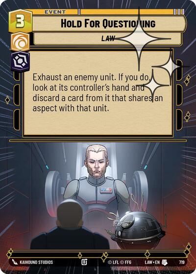 Hold for Questioning (Hyperspace Foil) - Foil (A Lawless Time)(LAW-719/901)(U)
