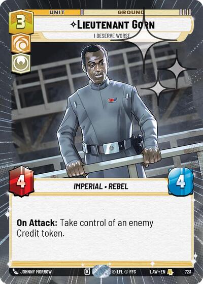 Lieutenant Gorn, I Deserve Worse (Hyperspace Foil) - Foil (A Lawless Time)(LAW-723/901)(R)