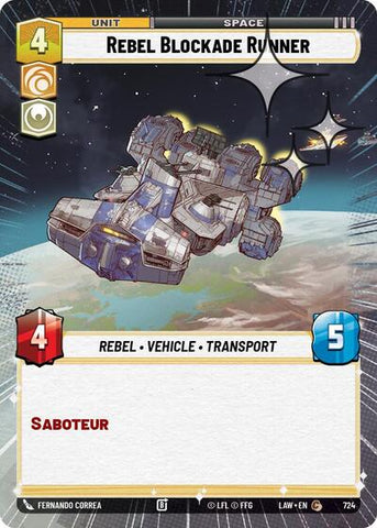 Rebel Blockade Runner (Hyperspace Foil) - Foil (A Lawless Time)(LAW-724/901)(C)