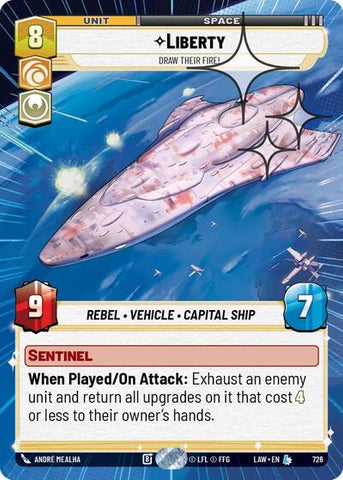 Liberty, Draw Their Fire! (Hyperspace Foil) - Foil (A Lawless Time)(LAW-726/901)(L)
