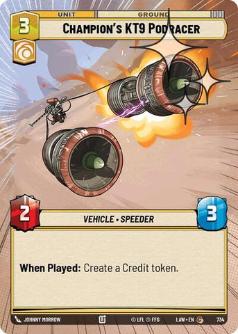 Champion's KT-9 Podracer (Hyperspace Foil) - Foil (A Lawless Time)(LAW-734/901)(C)