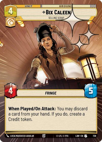 Bix Caleen, Selling Scrap (Hyperspace Foil) - Foil (A Lawless Time)(LAW-738/901)(U)