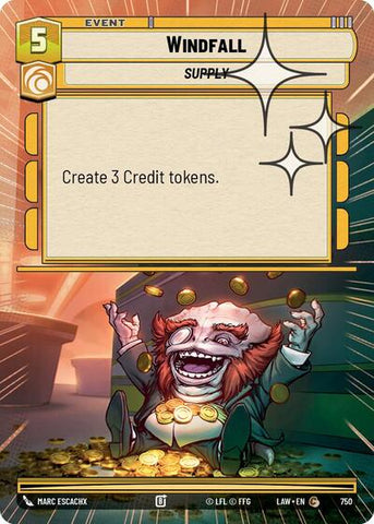 Windfall (Hyperspace Foil) - Foil (A Lawless Time)(LAW-750/901)(C)