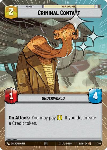 Criminal Contact (Hyperspace Foil) - Foil (A Lawless Time)(LAW-760/901)(C)