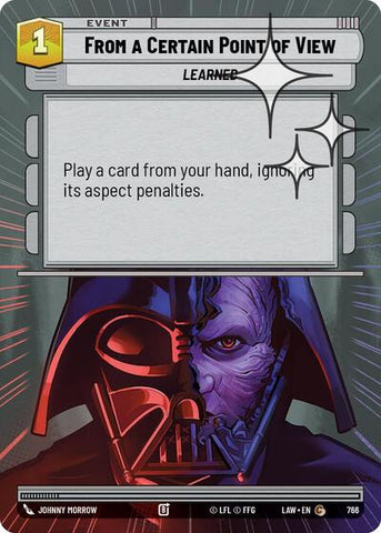 From a Certain Point of View (Hyperspace Foil) - Foil (A Lawless Time)(LAW-766/901)(C)