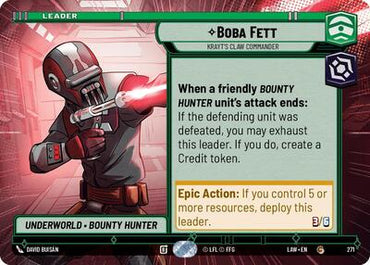 Boba Fett, Krayt's Claw Commander (Hyperspace) (A Lawless Time)(LAW-271/901)(C)