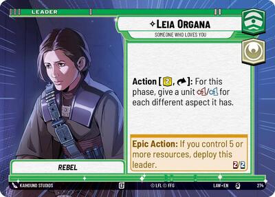 Leia Organa, Someone Who Loves You (Hyperspace) (A Lawless Time)(LAW-274/901)(S)