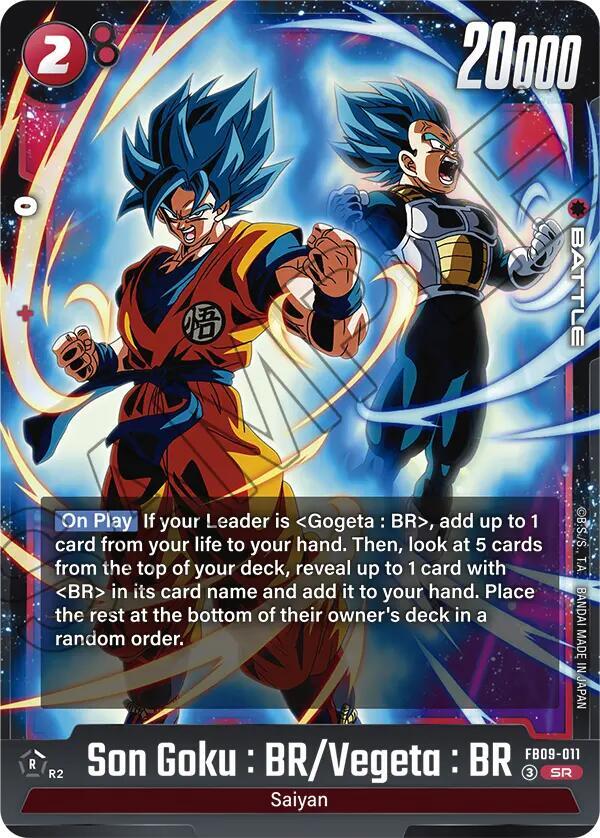 Son Goku : BR/Vegeta : BR [Foil] (FB09-011)(SR)