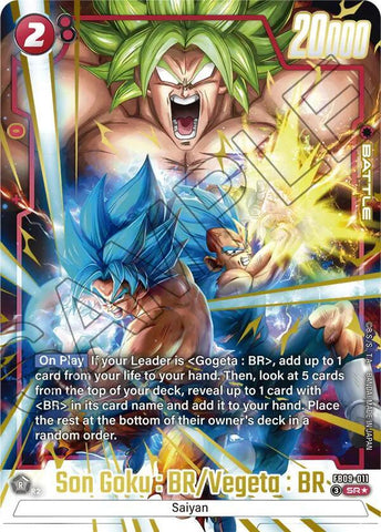 Son Goku : BR/Vegeta : BR [Alternate Art] [Foil] (FB09-011)(SR)