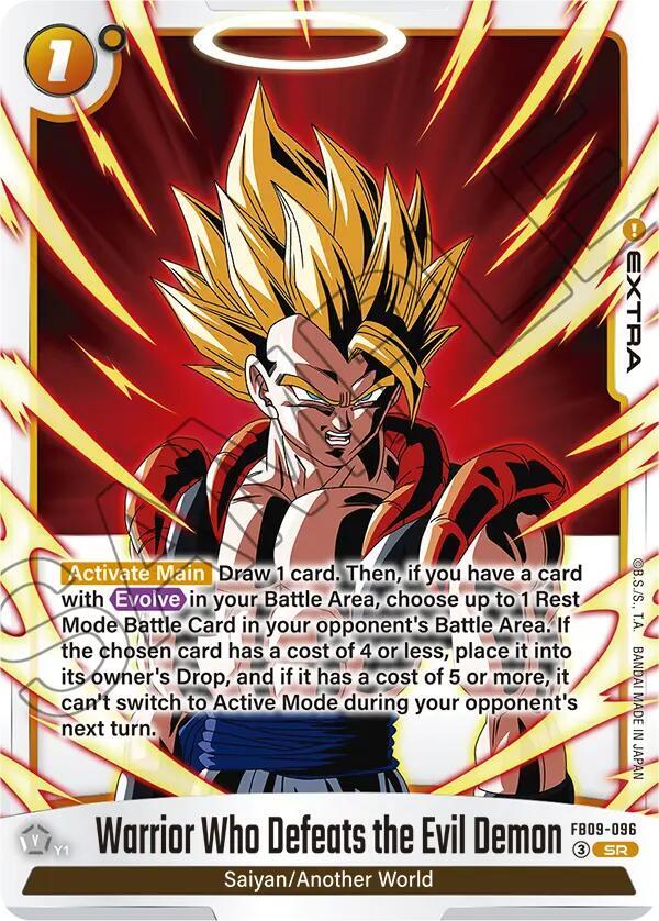 Warrior Who Defeats the Evil Demon [Foil] (FB09-096)(SR)