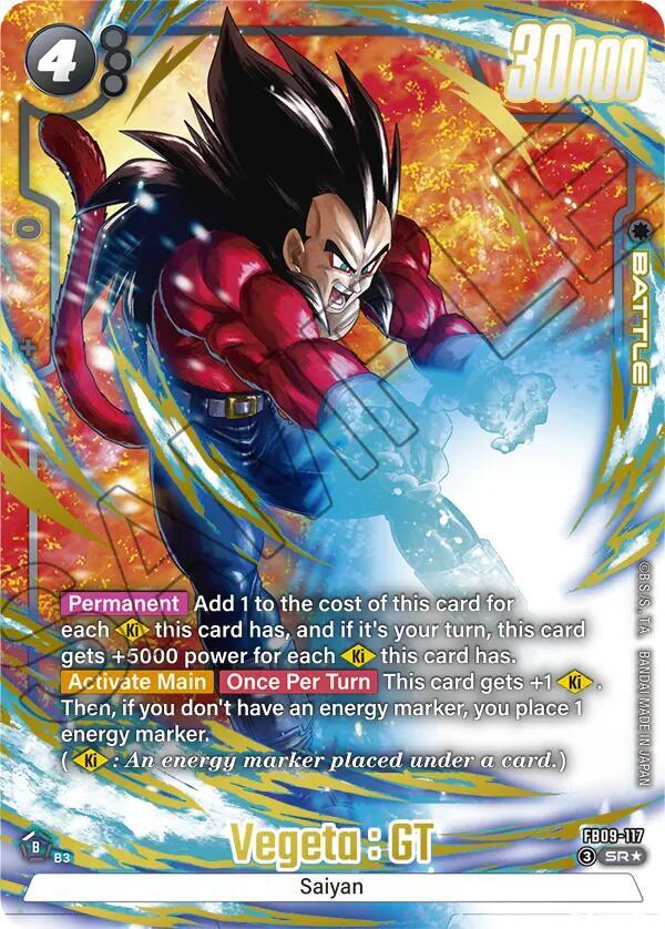 Vegeta : GT [117] [Alternate Art] [Foil] (FB09-117)(SR)