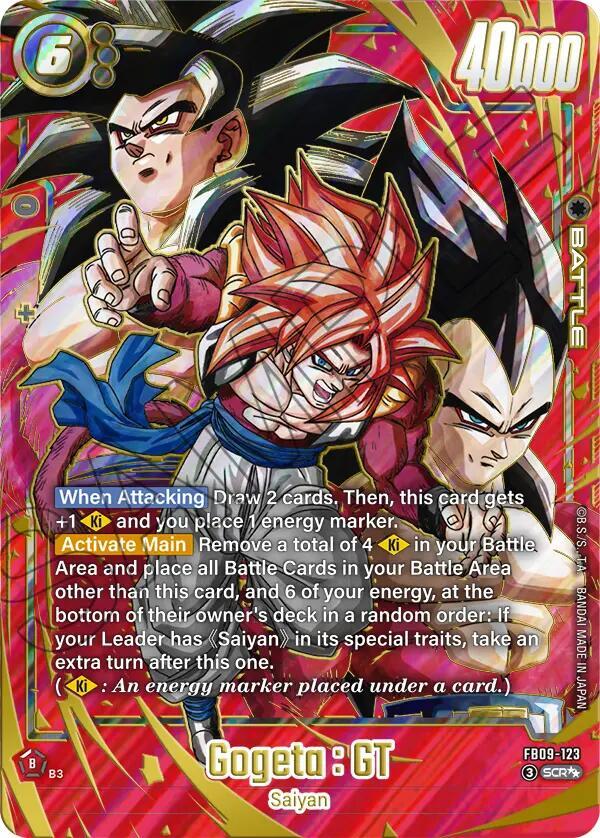 Gogeta : GT [123] [Super Alternate Art] [Foil] (FB09-123)(SCR)