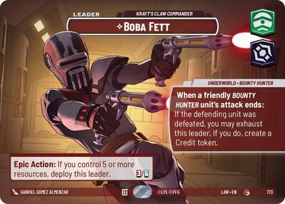 Boba Fett, Krayt's Claw Commander (Showcase) - Foil (A Lawless Time)(LAW-773/901)(C)