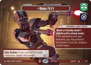 Boba Fett, Krayt's Claw Commander (Showcase) - Foil (A Lawless Time)(LAW-773/901)(C)