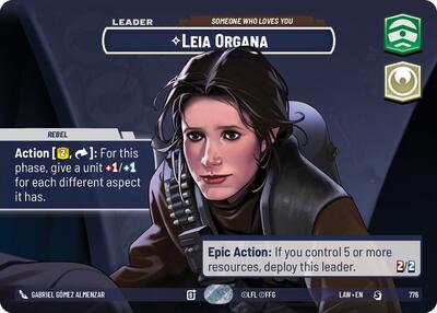 Leia Organa, Someone Who Loves You (Showcase) - Foil (A Lawless Time)(LAW-776/901)(S)