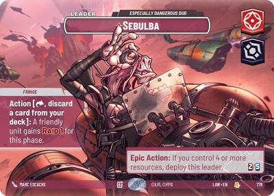 Sebulba, Especially Dangerous Dug (Showcase) - Foil (A Lawless Time)(LAW-778/901)(R)