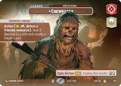 Chewbacca, Hero of Kessel (Showcase) - Foil (A Lawless Time)(LAW-779/901)(R)