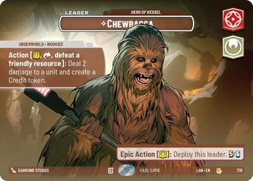 Chewbacca, Hero of Kessel (Showcase) - Foil (A Lawless Time)(LAW-779/901)(R)