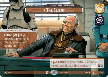 The Client, Please Lower Your Blaster (Showcase) - Foil (A Lawless Time)(LAW-782/901)(C)