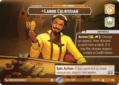 Lando Calrissian, Full Sabacc (Showcase) - Foil (A Lawless Time)(LAW-784/901)(R)