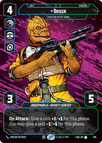 Bossk, Join Our Merry Band (Prestige) (A Lawless Time)(LAW-786/901)(U)